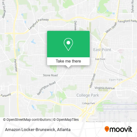 Amazon Locker-Brunswick map