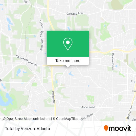 Total by Verizon map