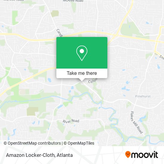 Mapa de Amazon Locker-Cloth