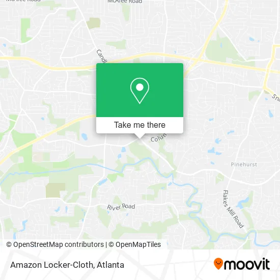 Amazon Locker-Cloth map