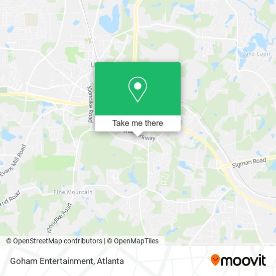 Goham Entertainment map