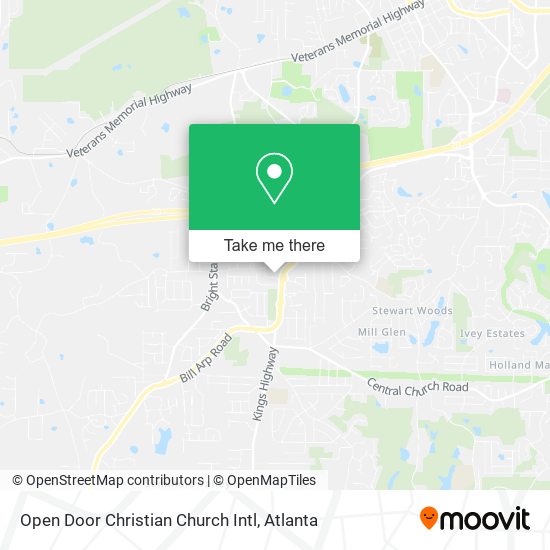 Open Door Christian Church Intl map