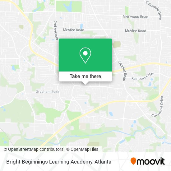 Mapa de Bright Beginnings Learning Academy