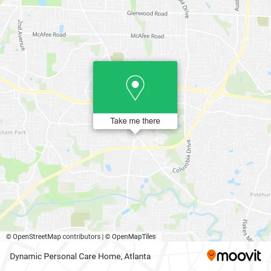 Dynamic Personal Care Home map