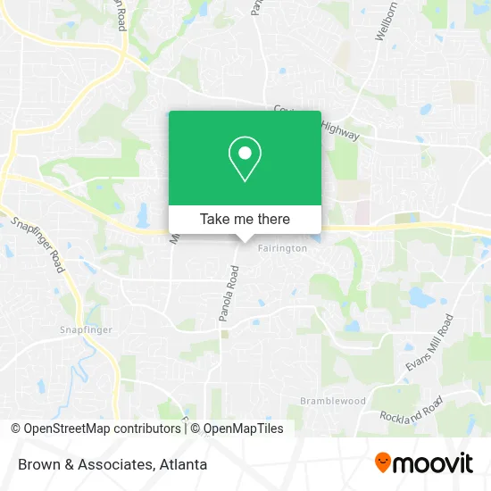 Brown & Associates map