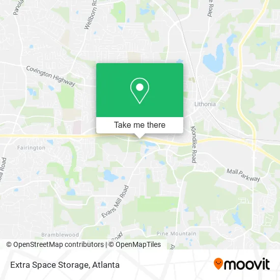 Mapa de Extra Space Storage