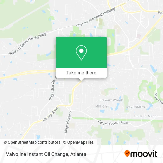 Valvoline Instant Oil Change map