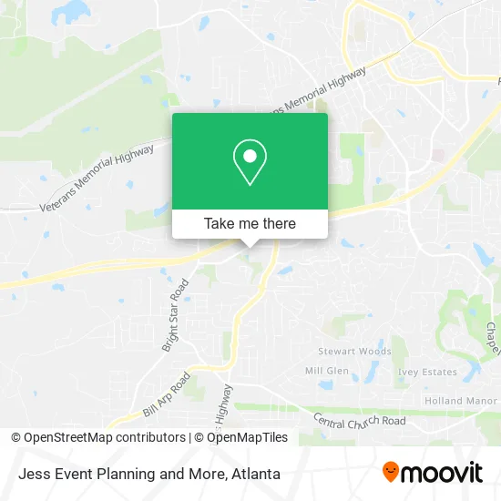 Jess Event Planning and More map