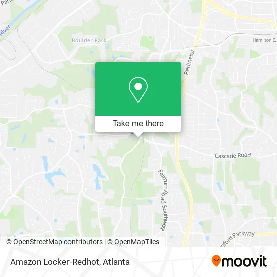 Amazon Locker-Redhot map
