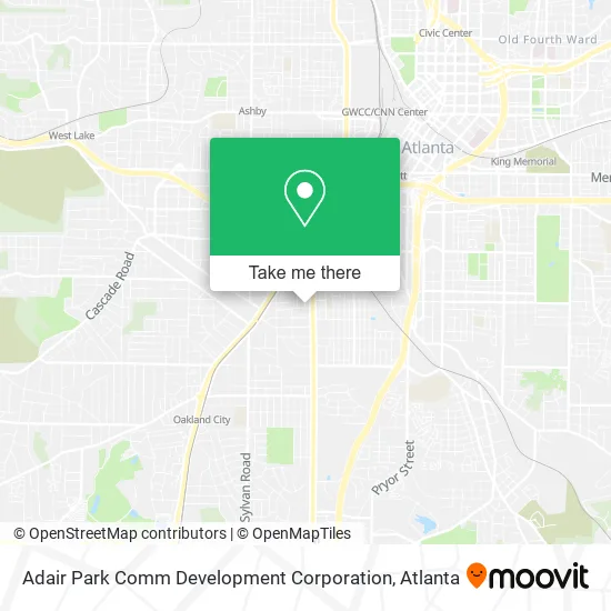 Adair Park Comm Development Corporation map