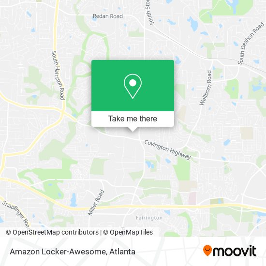 Mapa de Amazon Locker-Awesome