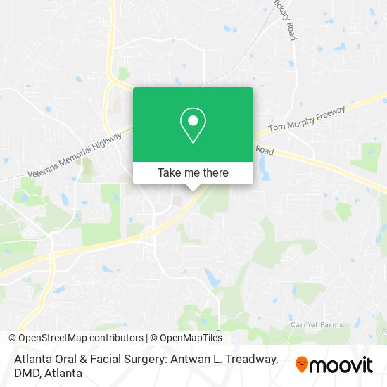 Atlanta Oral & Facial Surgery: Antwan L. Treadway, DMD map