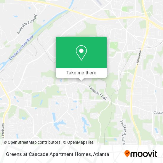 Mapa de Greens at Cascade Apartment Homes