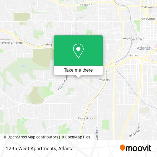 1295 West Apartments map