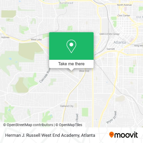 Mapa de Herman J. Russell West End Academy