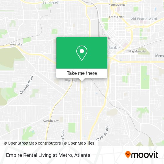 Mapa de Empire Rental Living at Metro