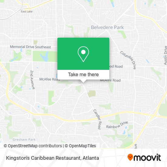 Mapa de Kingston's Caribbean Restaurant