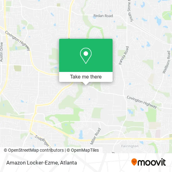 Amazon Locker-Ezme map