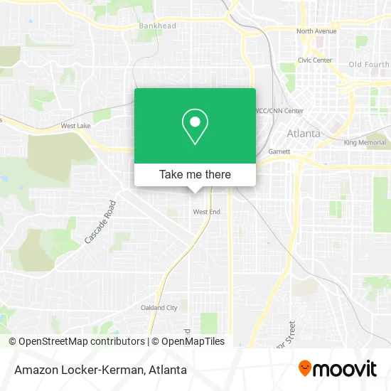 Amazon Locker-Kerman map
