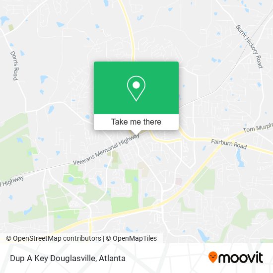 Mapa de Dup A Key Douglasville