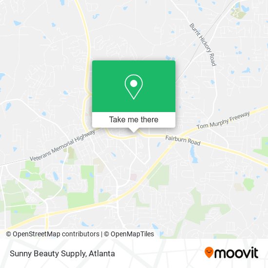 Sunny Beauty Supply map