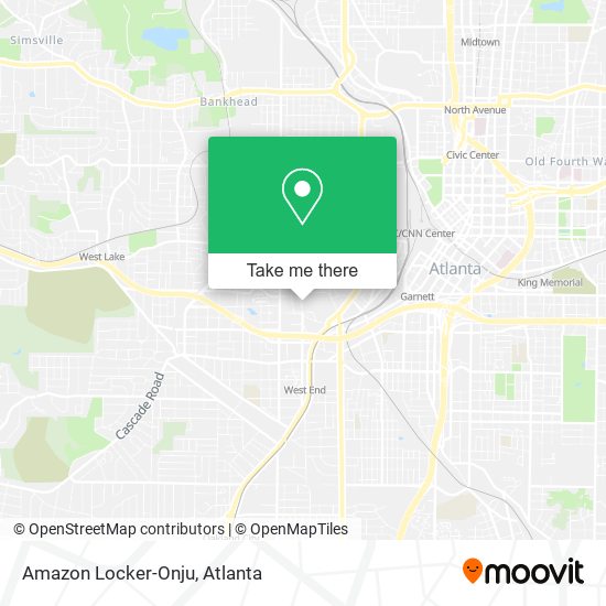 Mapa de Amazon Locker-Onju