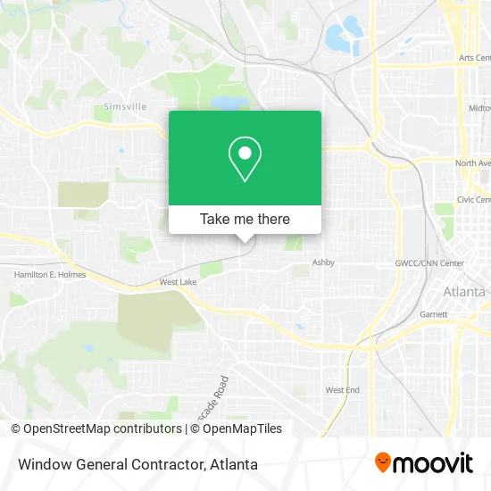 Window General Contractor map