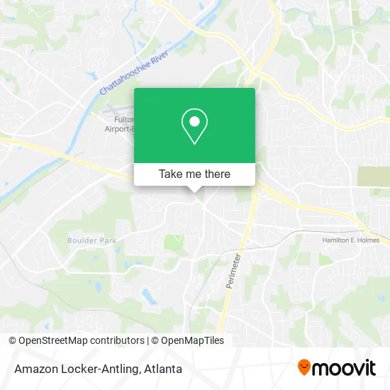 Amazon Locker-Antling map
