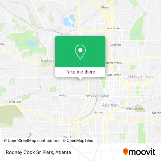 Rodney Cook Sr. Park map