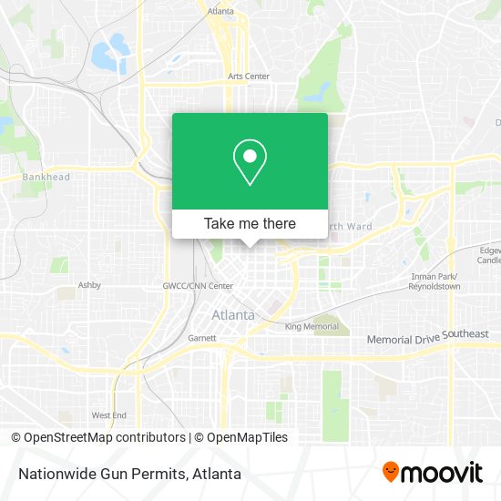 Nationwide Gun Permits map