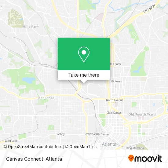 Canvas Connect map