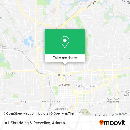 A1 Shredding & Recycling map