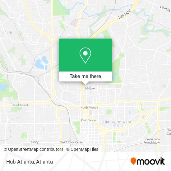 Mapa de Hub Atlanta
