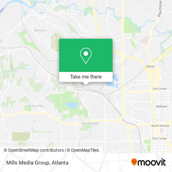 Mills Media Group map