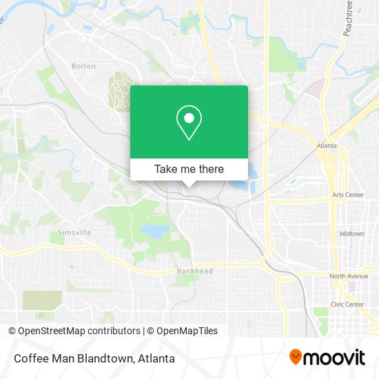 Coffee Man Blandtown map