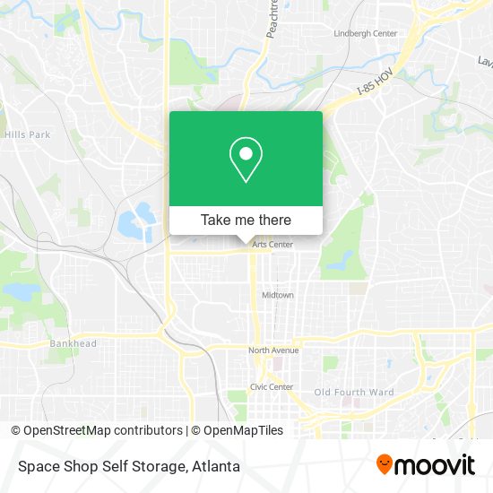 Space Shop Self Storage map