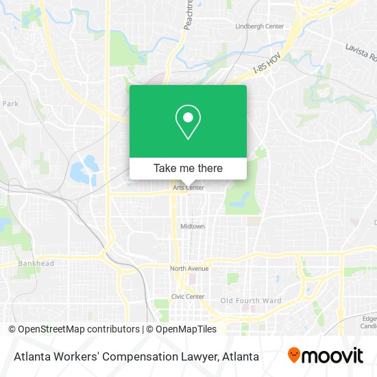 Atlanta Workers' Compensation Lawyer map