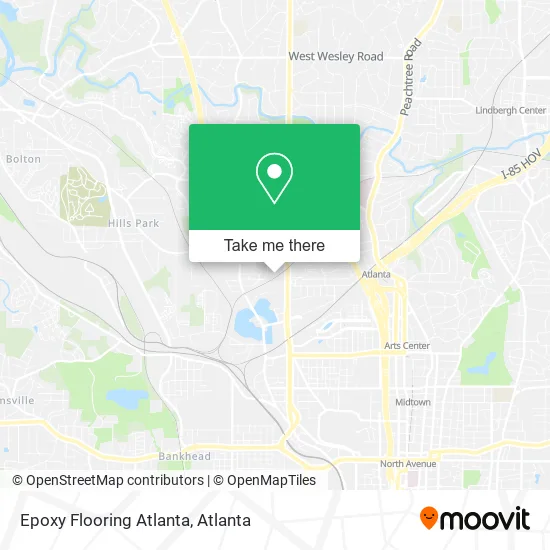 Epoxy Flooring Atlanta map