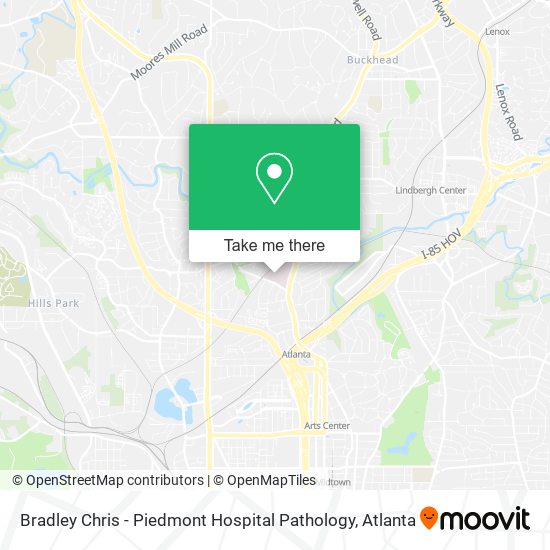 Bradley Chris - Piedmont Hospital Pathology map