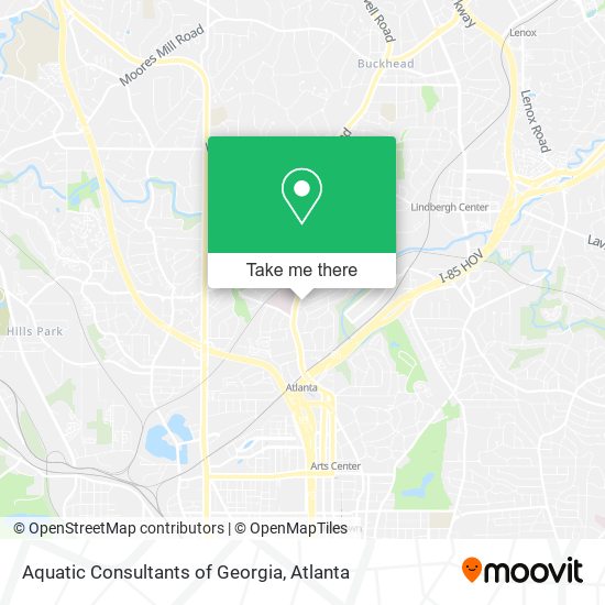 Aquatic Consultants of Georgia map