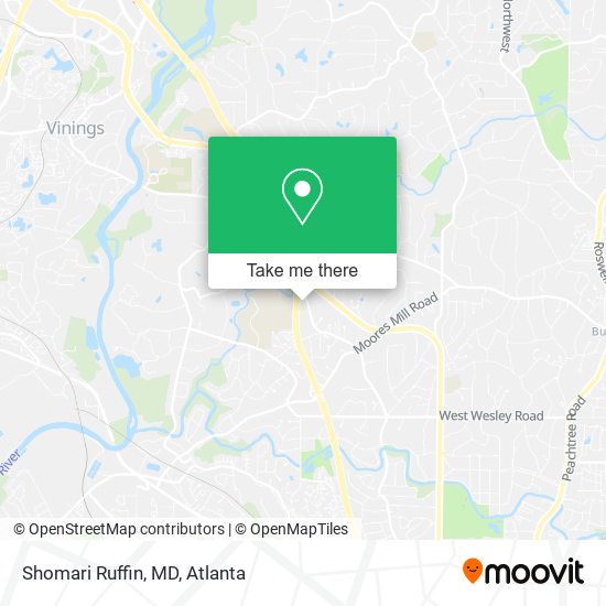 Mapa de Shomari Ruffin, MD