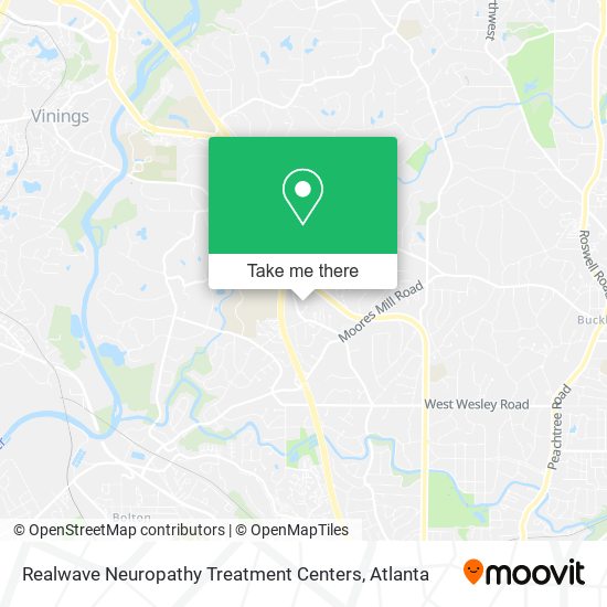 Mapa de Realwave Neuropathy Treatment Centers