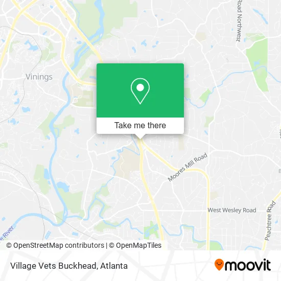 Village Vets Buckhead map