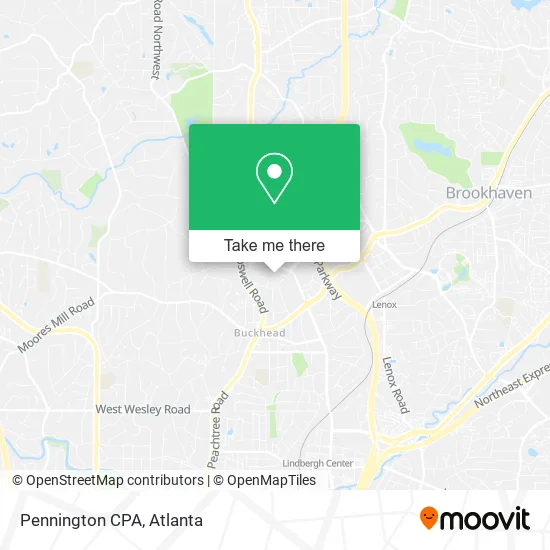 Pennington CPA map