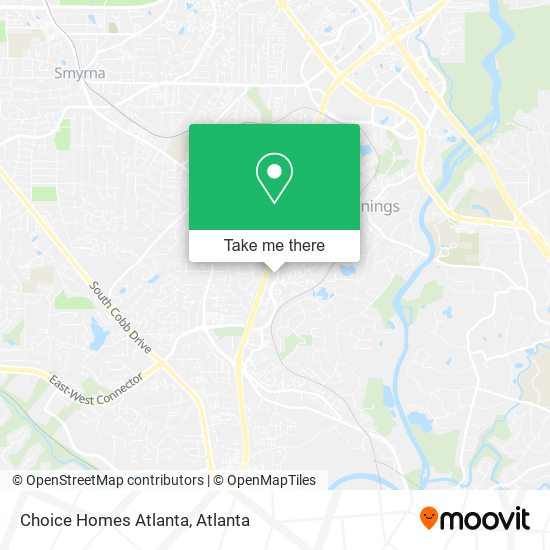 Mapa de Choice Homes Atlanta