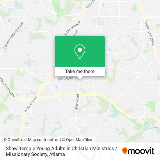 Shaw Temple Young Adults in Christian Ministries / Missionary Society map