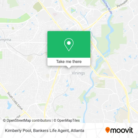 Kimberly Pool, Bankers Life Agent map