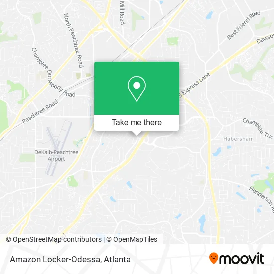 Amazon Locker-Odessa map