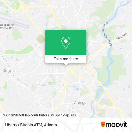 Mapa de Libertyx Bitcoin ATM