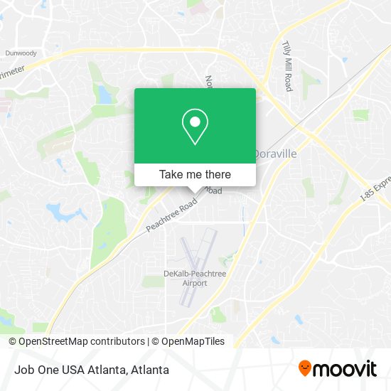 Job One USA Atlanta map